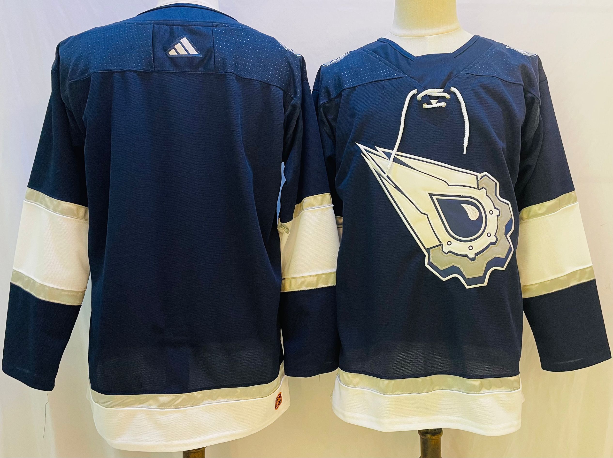 Men Edmonton Oilers Blank Blue Throwback 2022 Adidas NHL Jersey->new jersey devils->NHL Jersey